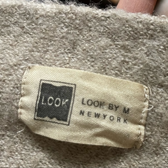 Look Look By M New York Cream Open Front Cape Cardigan One Size GUC - Picture 7 of 16